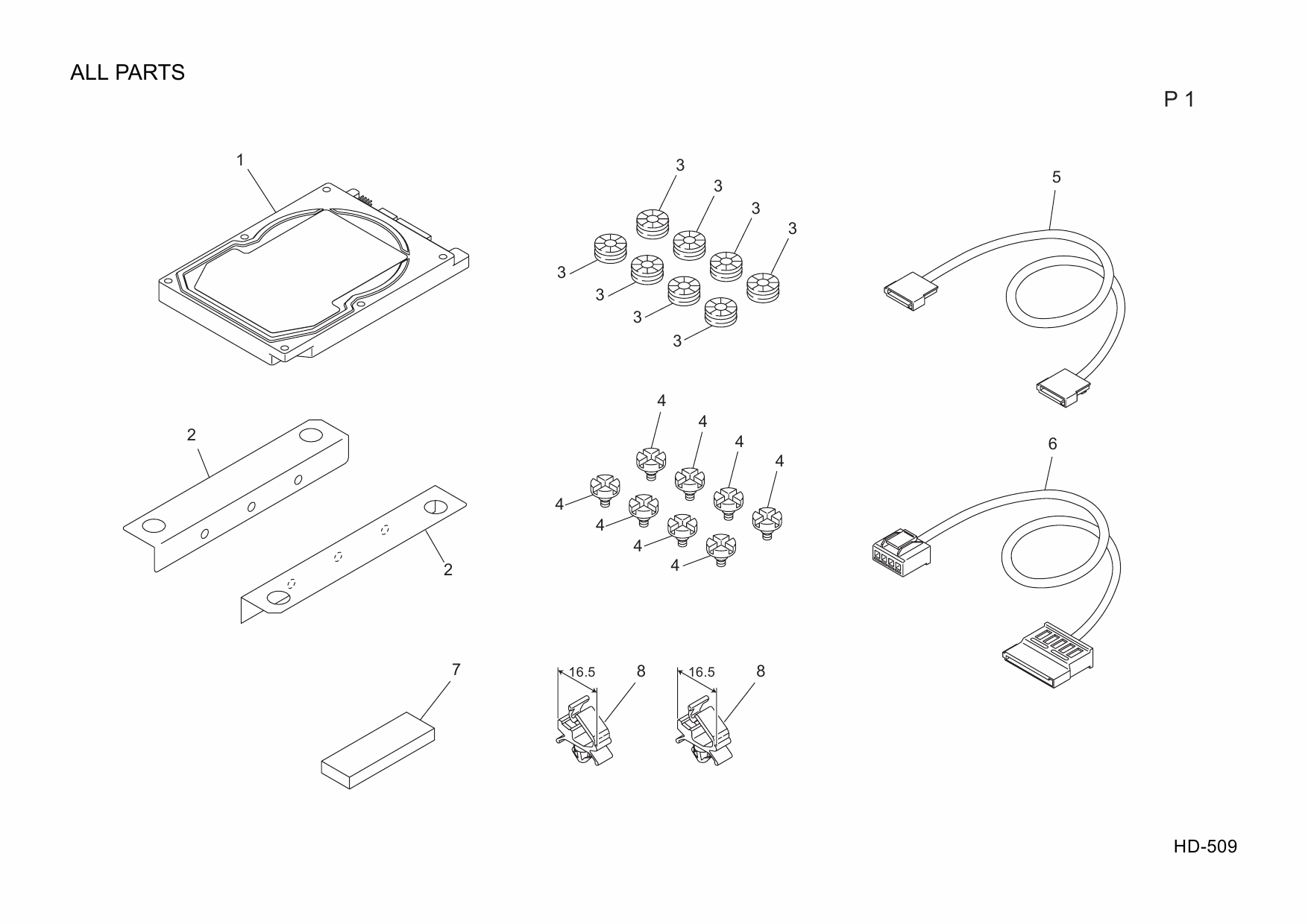 Konica-Minolta Options HD-509 A0P6 Parts Manual-5